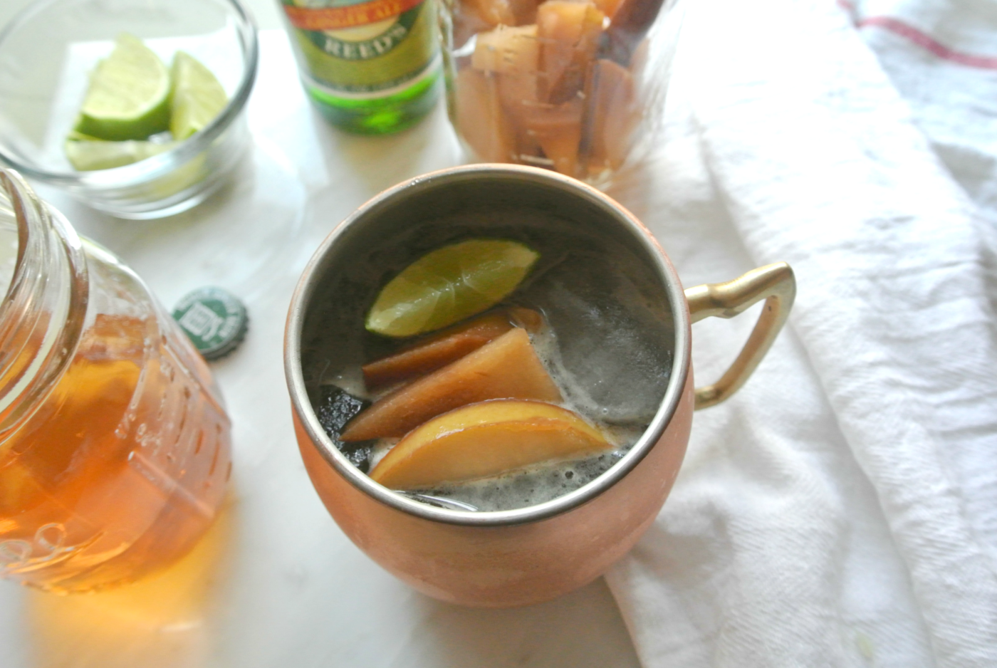 Pear Moscow mules are the perfect way to ease into fall. It's delicious, crisp and easy to create.