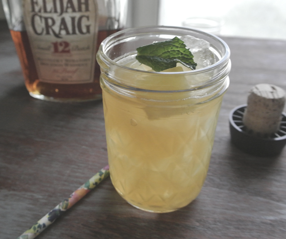 A refreshing bourbon cocktail with Elijah Craig bourbon.