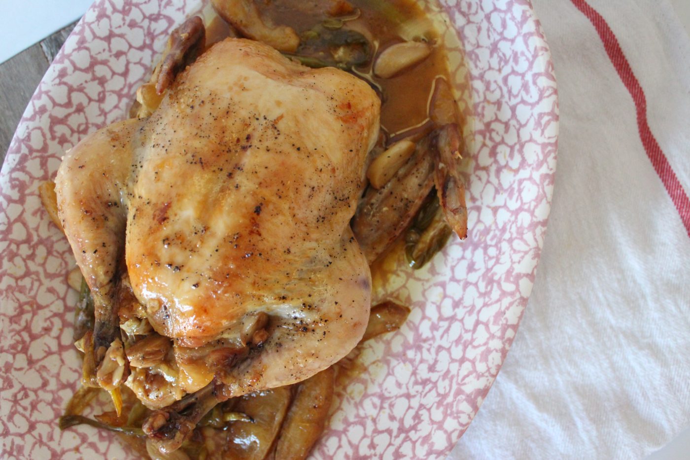 Slow roasted chicken is one of the easiest, hands-off ways to prepare a meal.