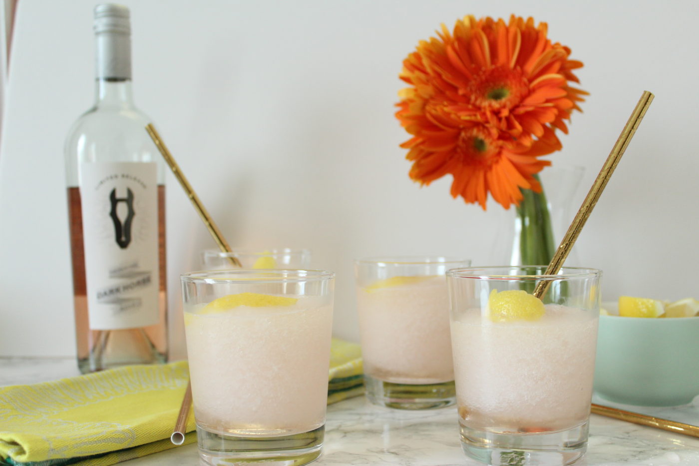 A wine slushie on a really hot day is one of the best ways to cool off and relax from a long day.