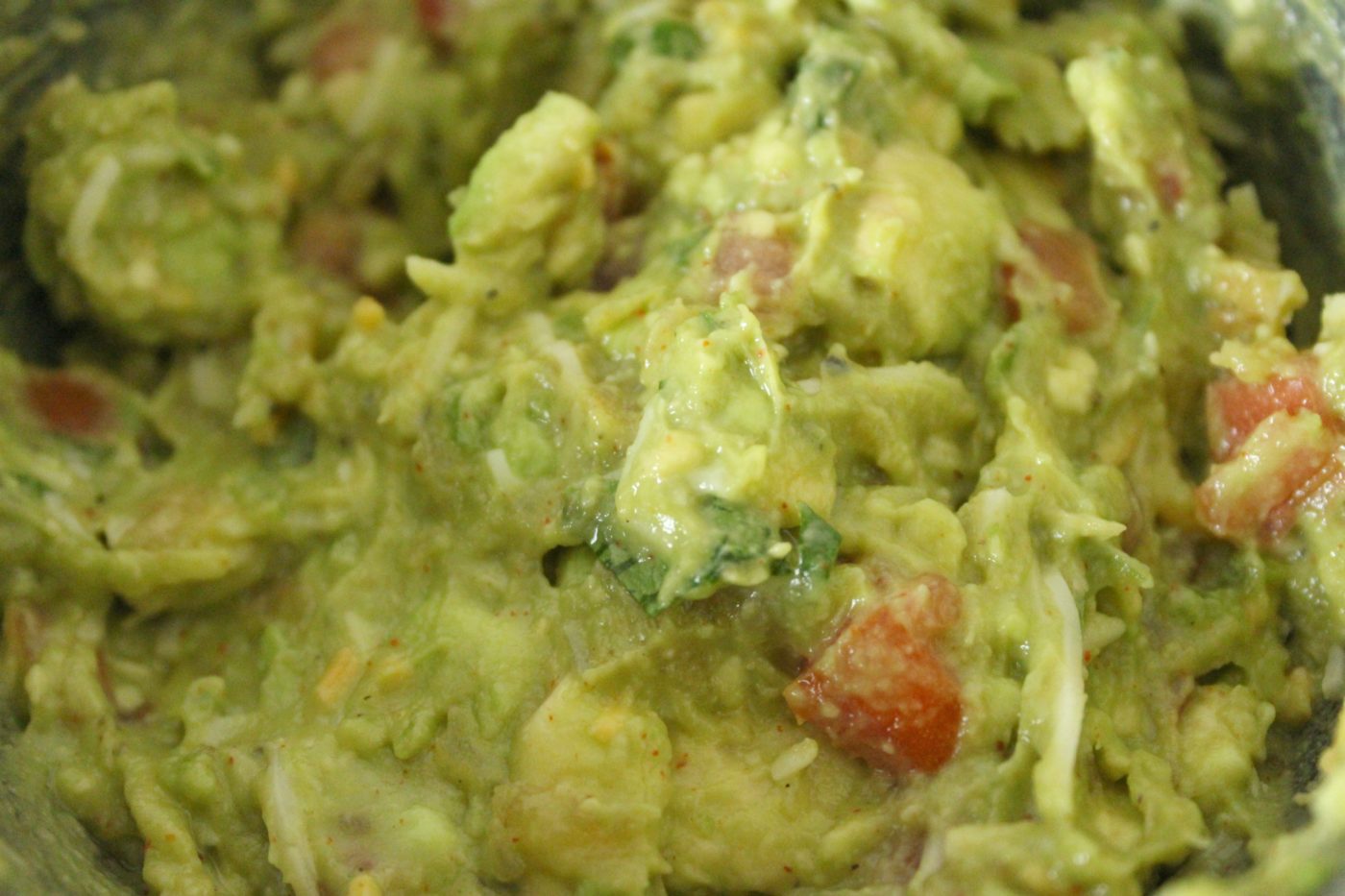 Adding cheese to guacamole may be a no-no but it was a delightful addition to my version of guac.