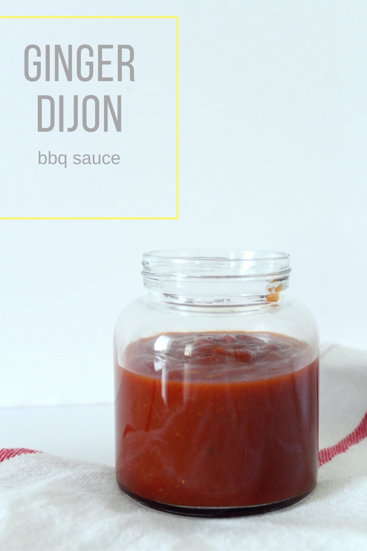 Ginger dijon bbq sauce sounds fancy but it's really easy to make. You only need just a handful of ingredients and you've got yourself a delicious sauce that'll keep in the fridge for up to two weeks.