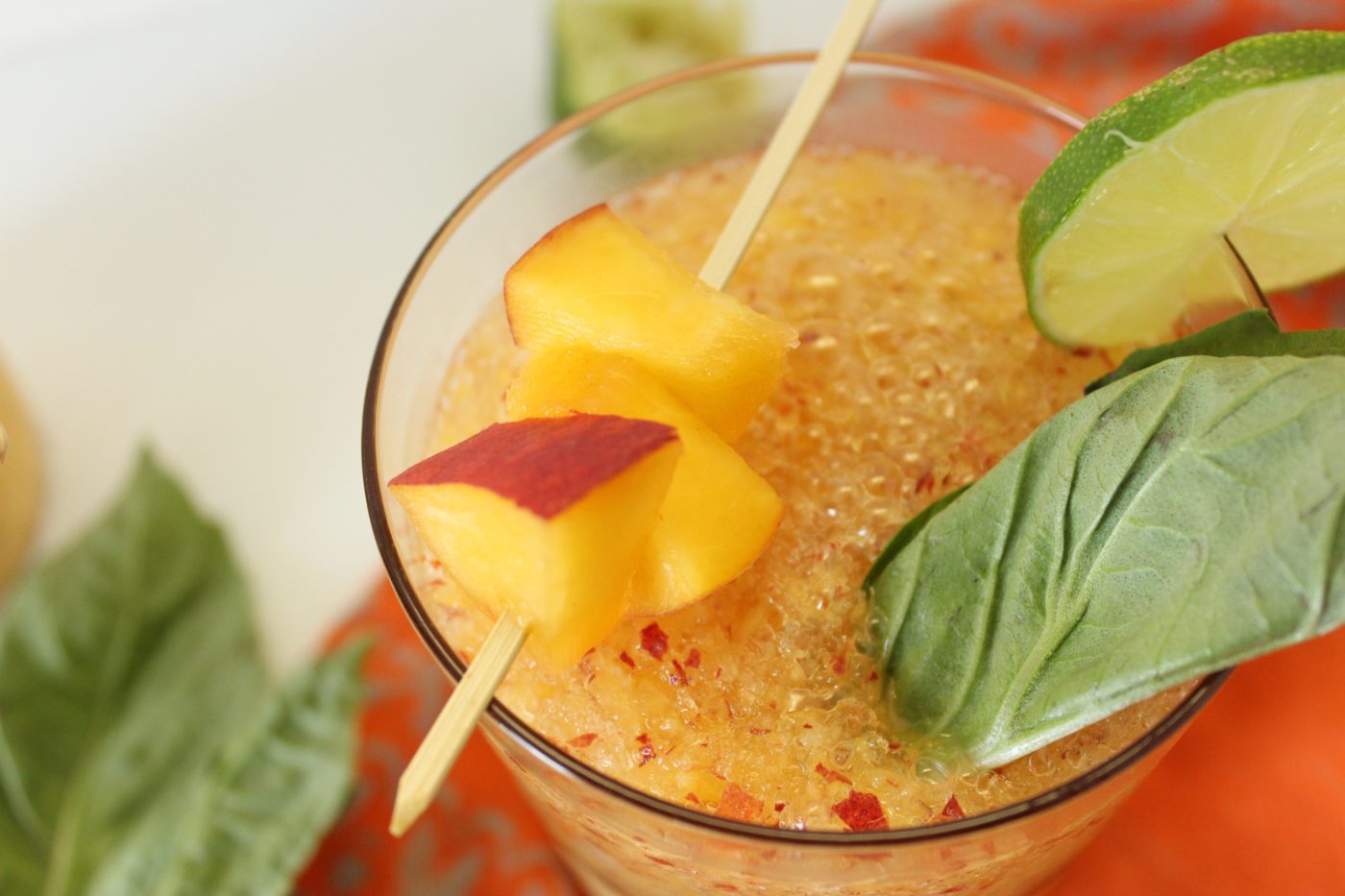 There's nothing better than freesh peaches in the summer. Adding them to cocktails is even better.