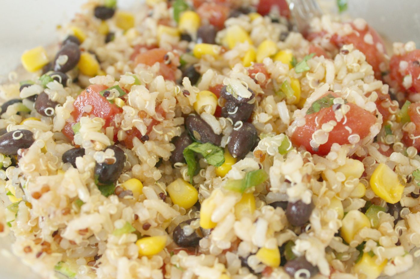 Southwestern quinoa salad is a flavorful and easy solution to weeknight dinner.