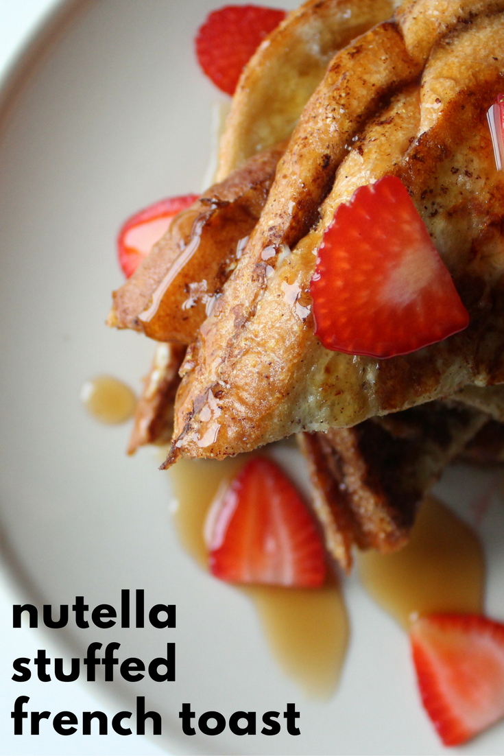 Nutella stuffed French toast