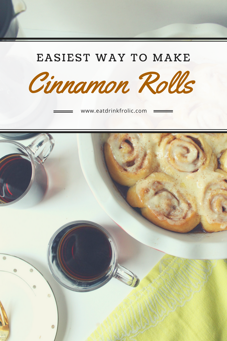 The easiest cinnamon rolls recipe made with Crescent rolls.