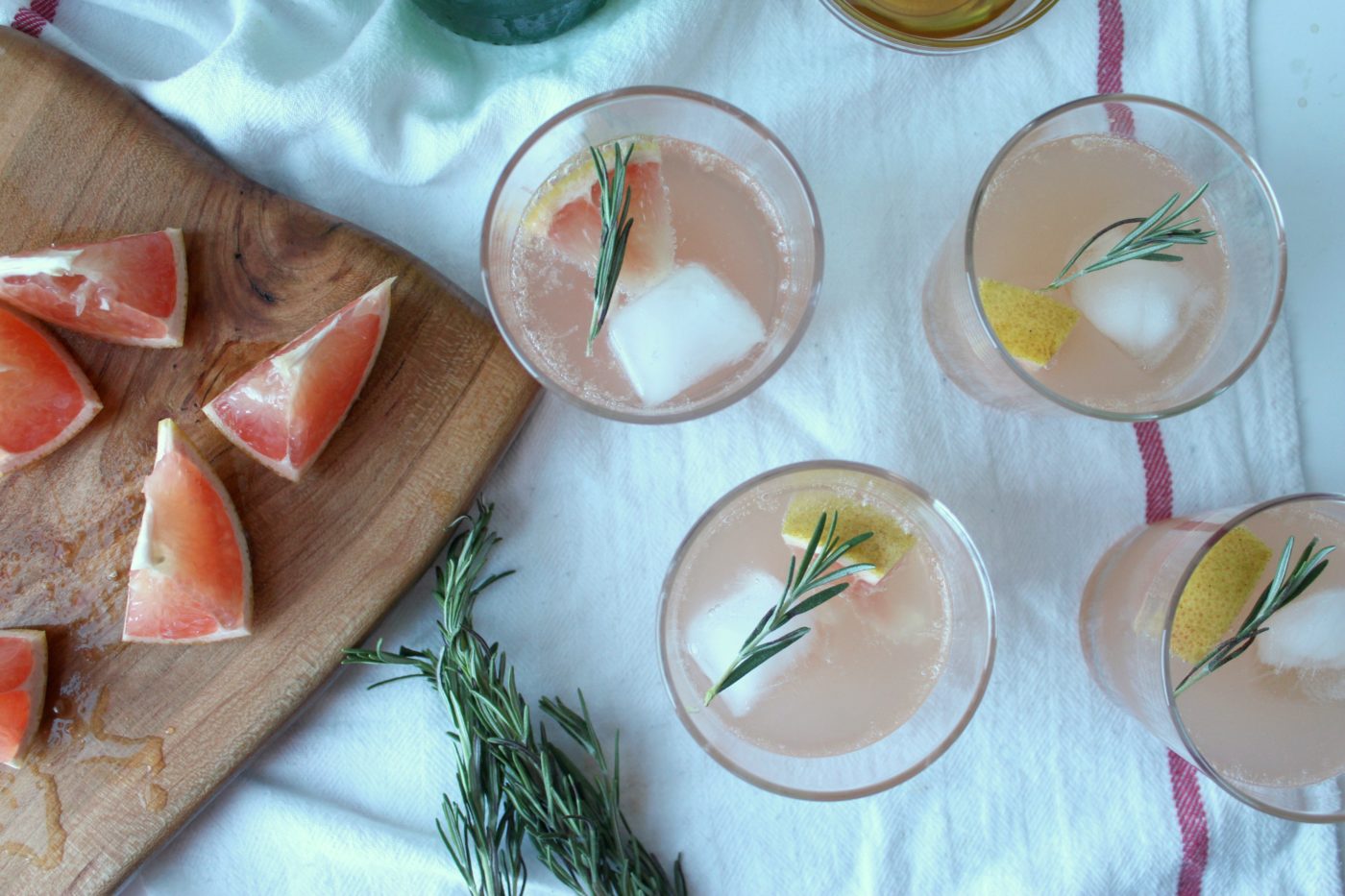 A refreshing citrus mocktail.