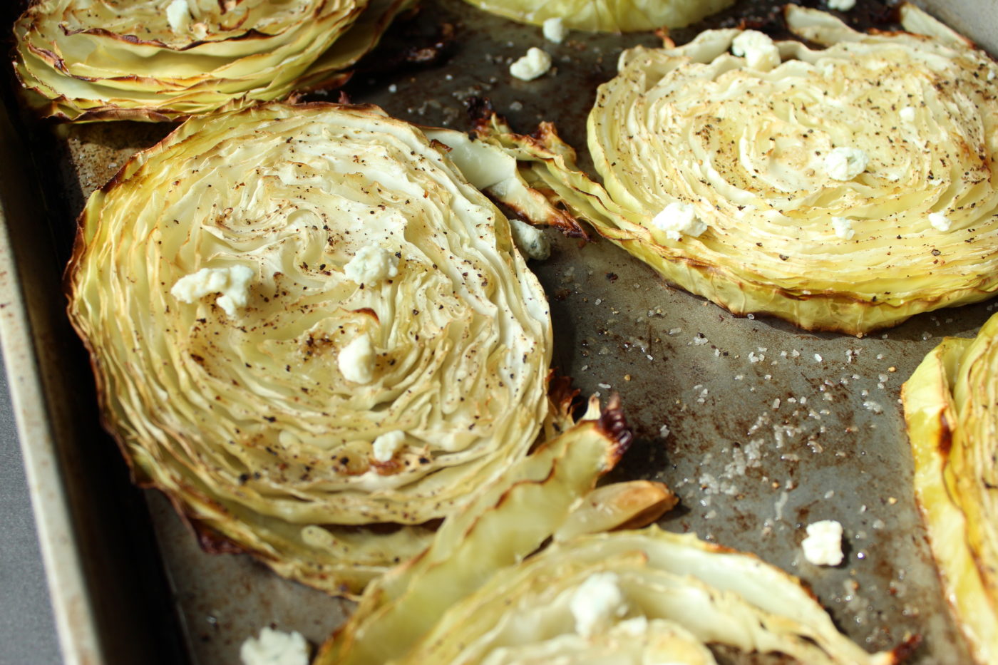 Roasted cabbage.