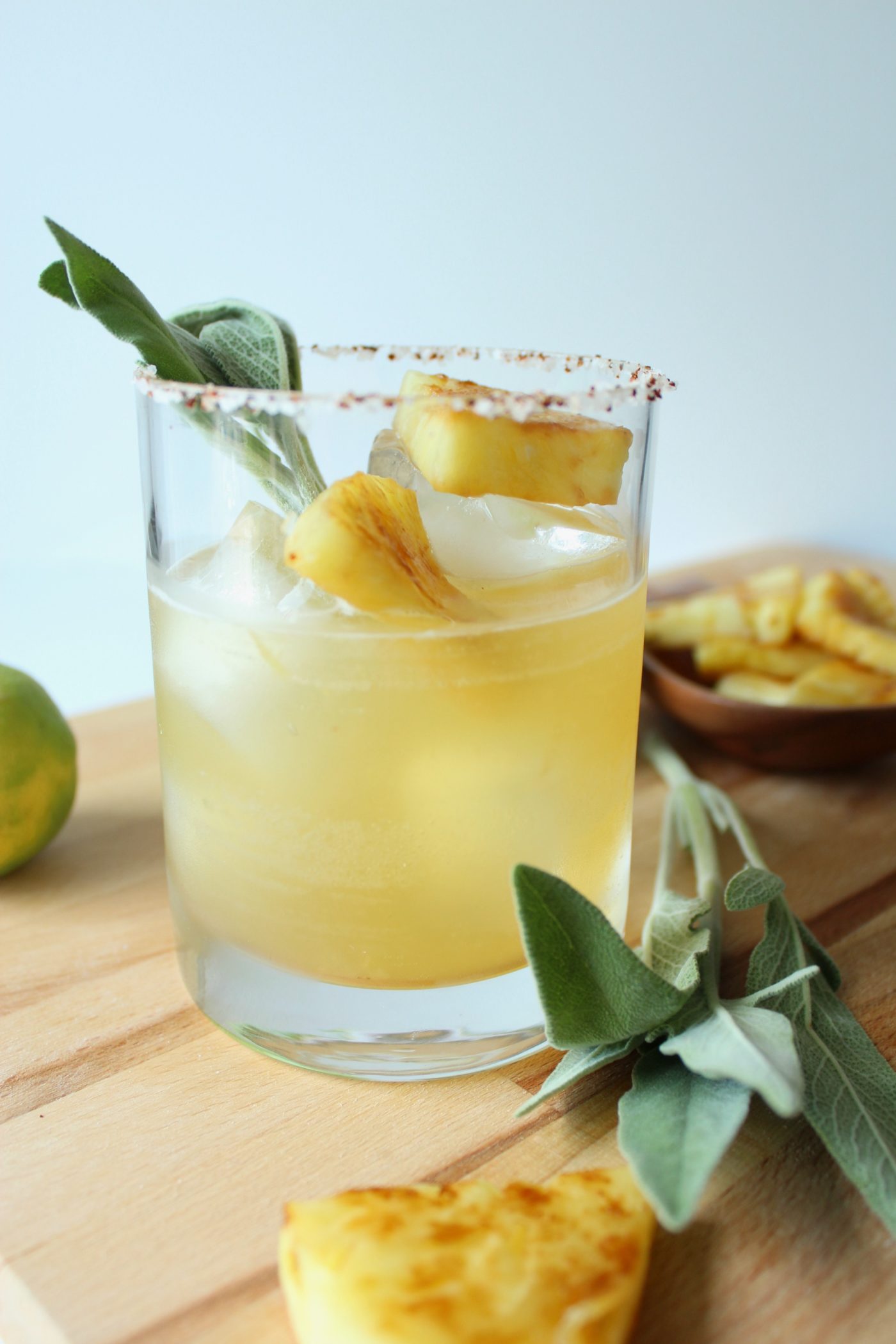 Charred pineapple margaritas with sage | Eat.Drink.Frolic.