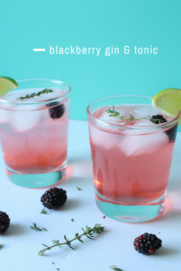 Blackberry gin and tonic | Eat.Drink.Frolic.