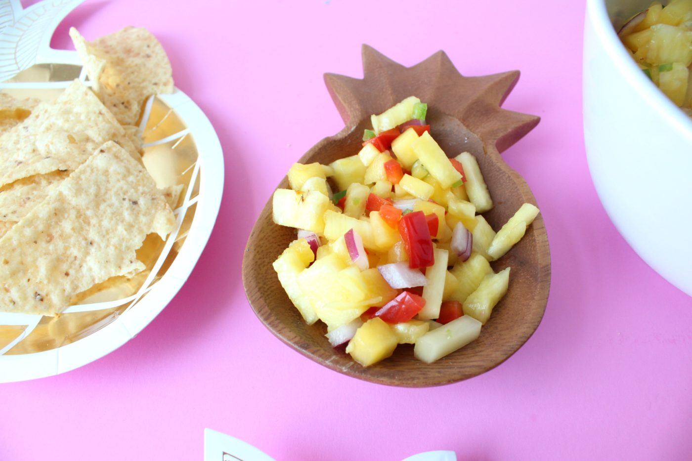 Pineapple mango salsa