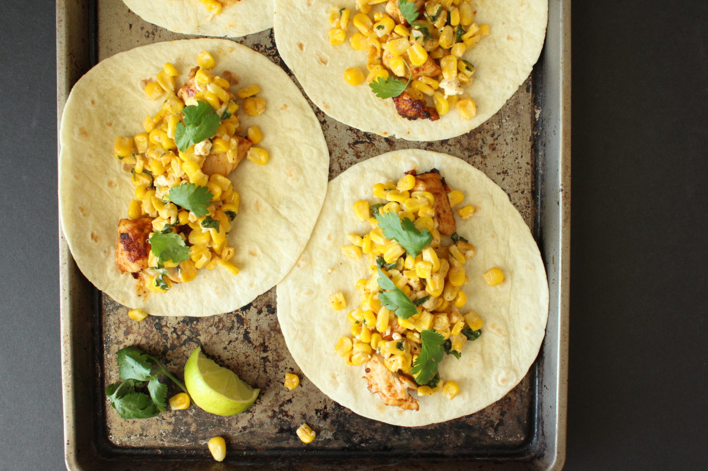 Mexican street corn tacos (with chicken) | Eat.Drink.Frolic.