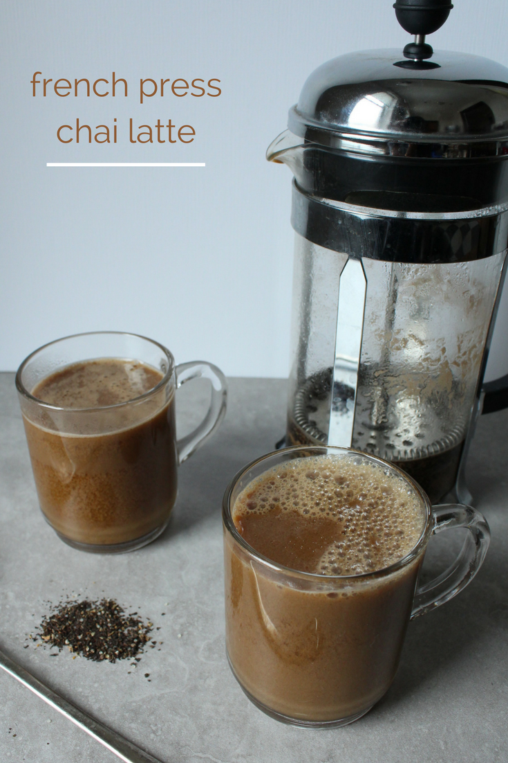 French Press Chai Latte At Home Eatdrink Frolic