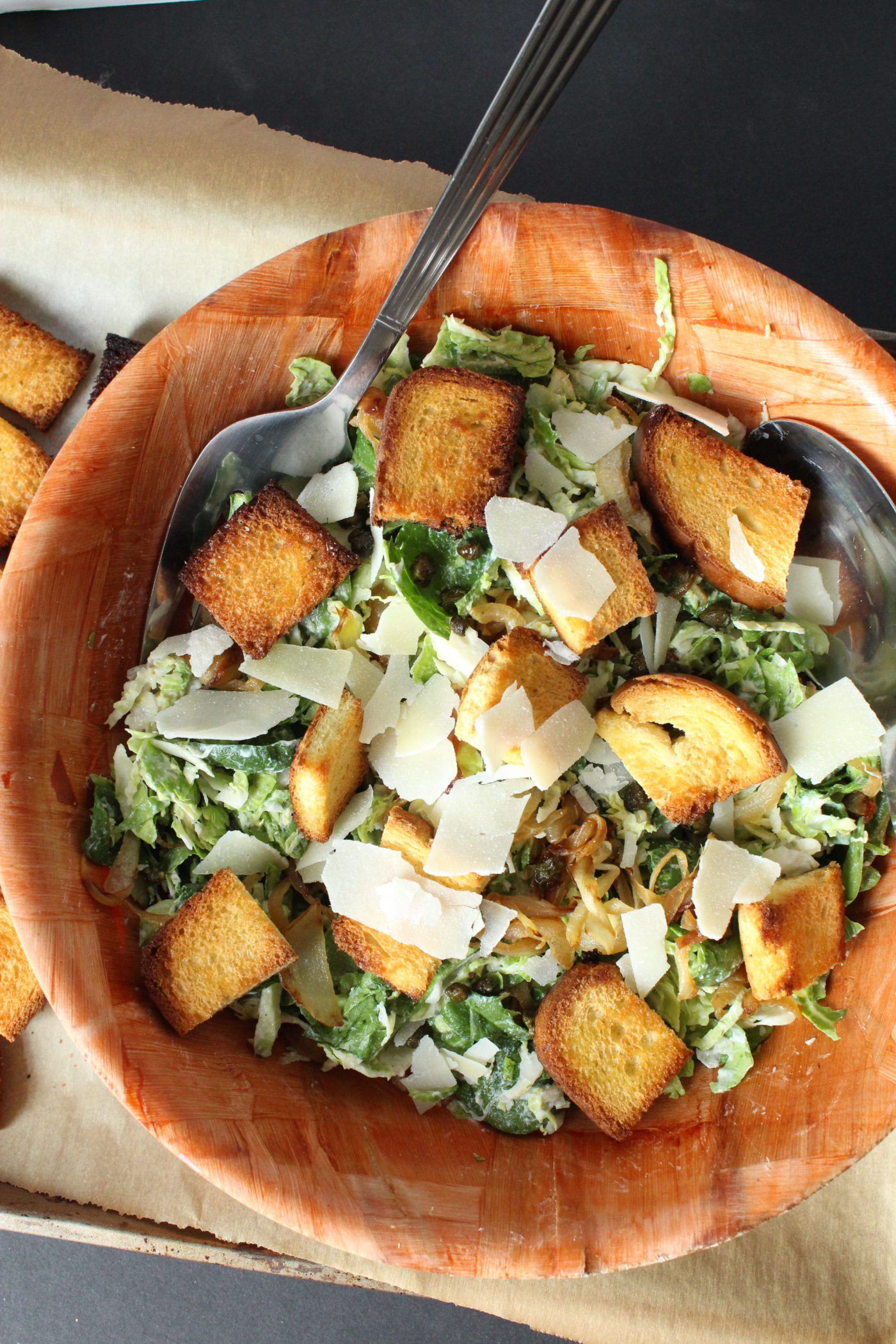 Brussels Sprouts Caesar Salad | Eat.Drink.Frolic.